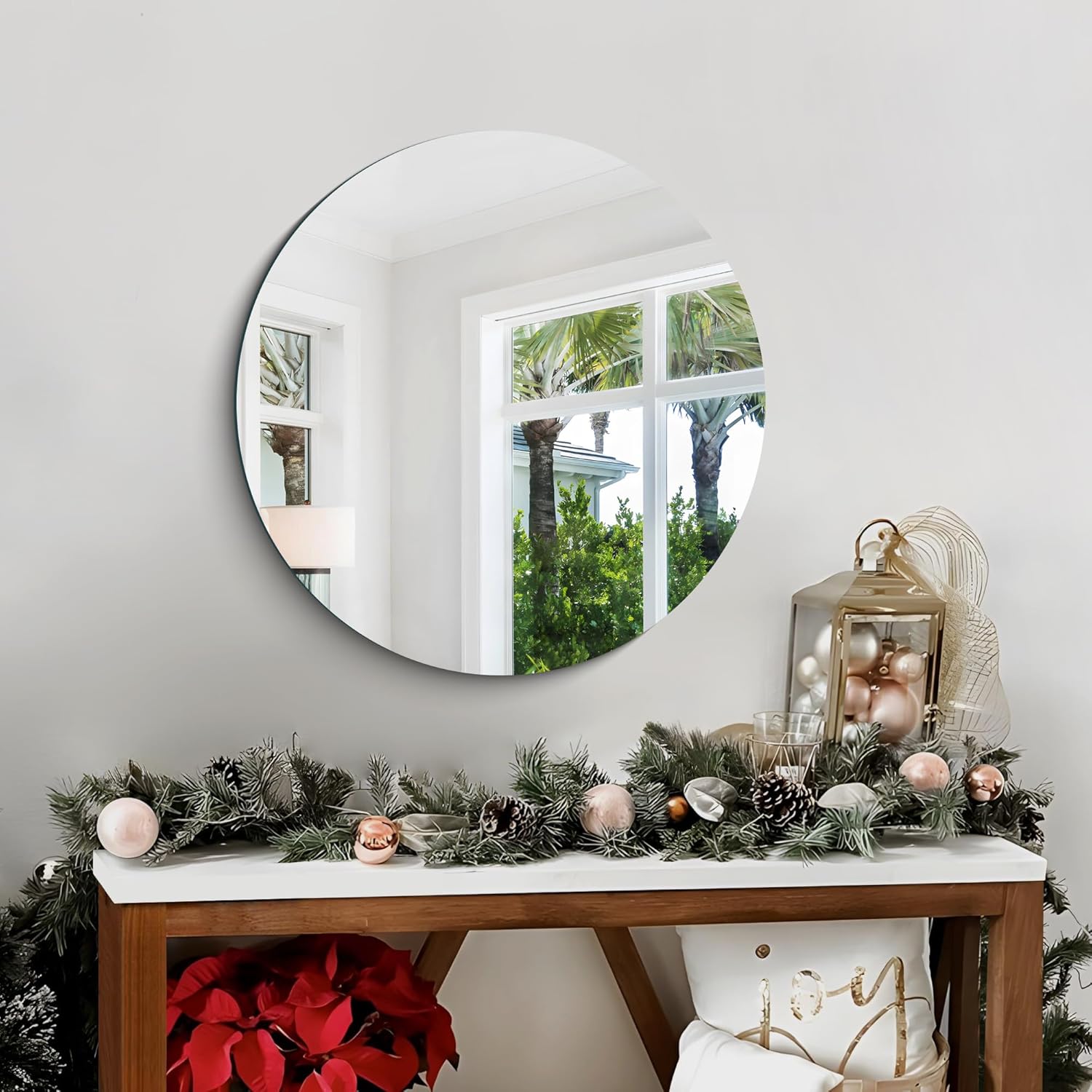 Yuvarlak Ayna, Dekoratif Ayna, Konsol Aynası, Hol Aynası, Dresuar Aynası