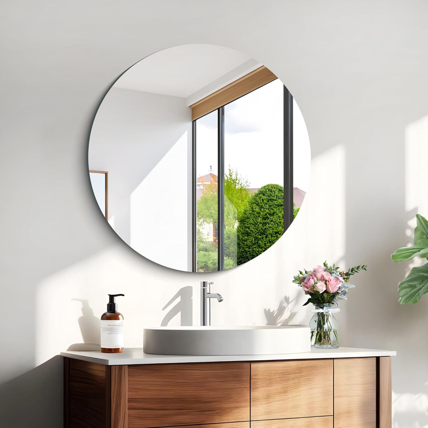 Yuvarlak Ayna, Dekoratif Ayna, Konsol Aynası, Hol Aynası, Dresuar Aynası