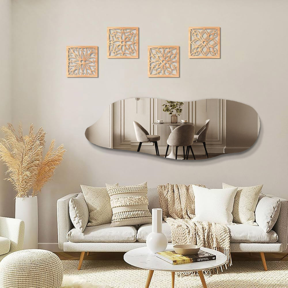 Meli Boy Aynası, Asimetrik Ayna, Boy Aynası, Asimetrik Boyayna, Duvar Aynası